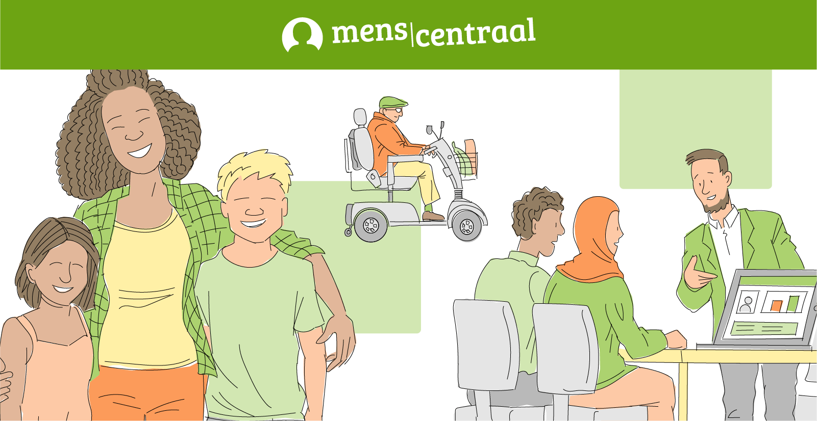 Regie-applicatie MensCentraal met modules als het netwerk van de klant