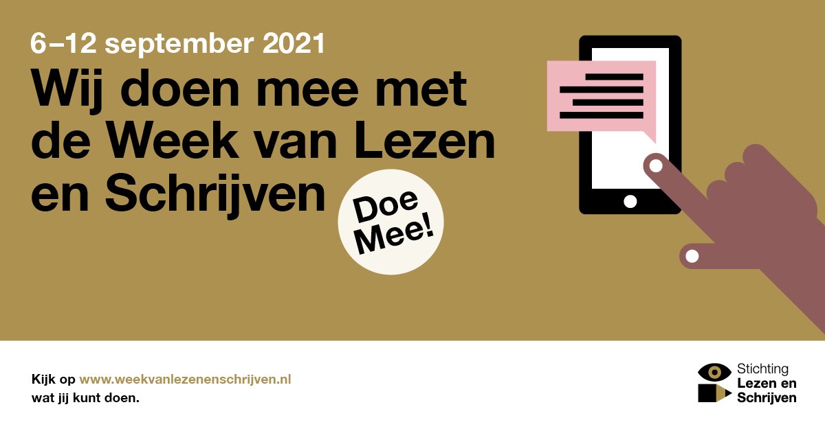 Workshop 'Laaggeletterd en dan?' Week van Lezen en Schrijven