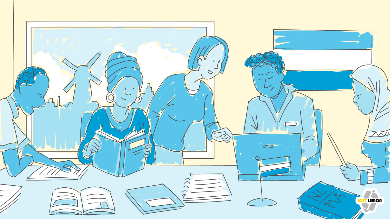 Illustratie Leminar integratie en inburgering