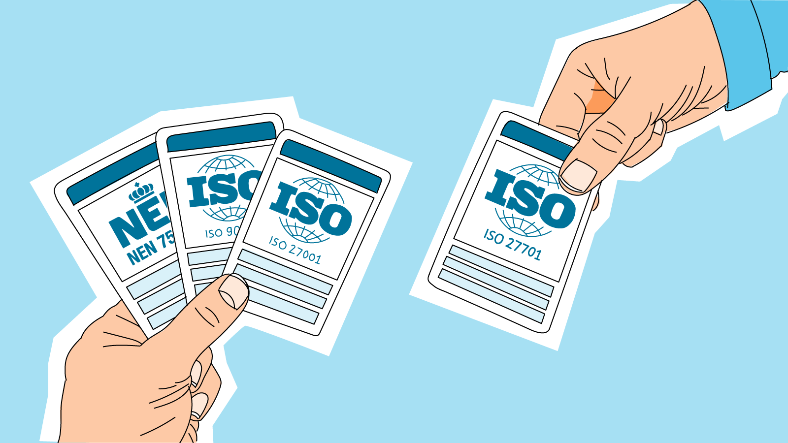 Illustratie waarop de ISO 27701 licensie wordt toegevoegd aan Lost Lemon
