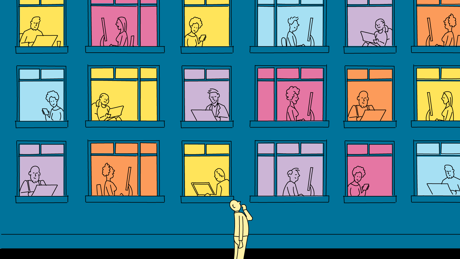 Illustratie van Digitale Ongelijkheid
